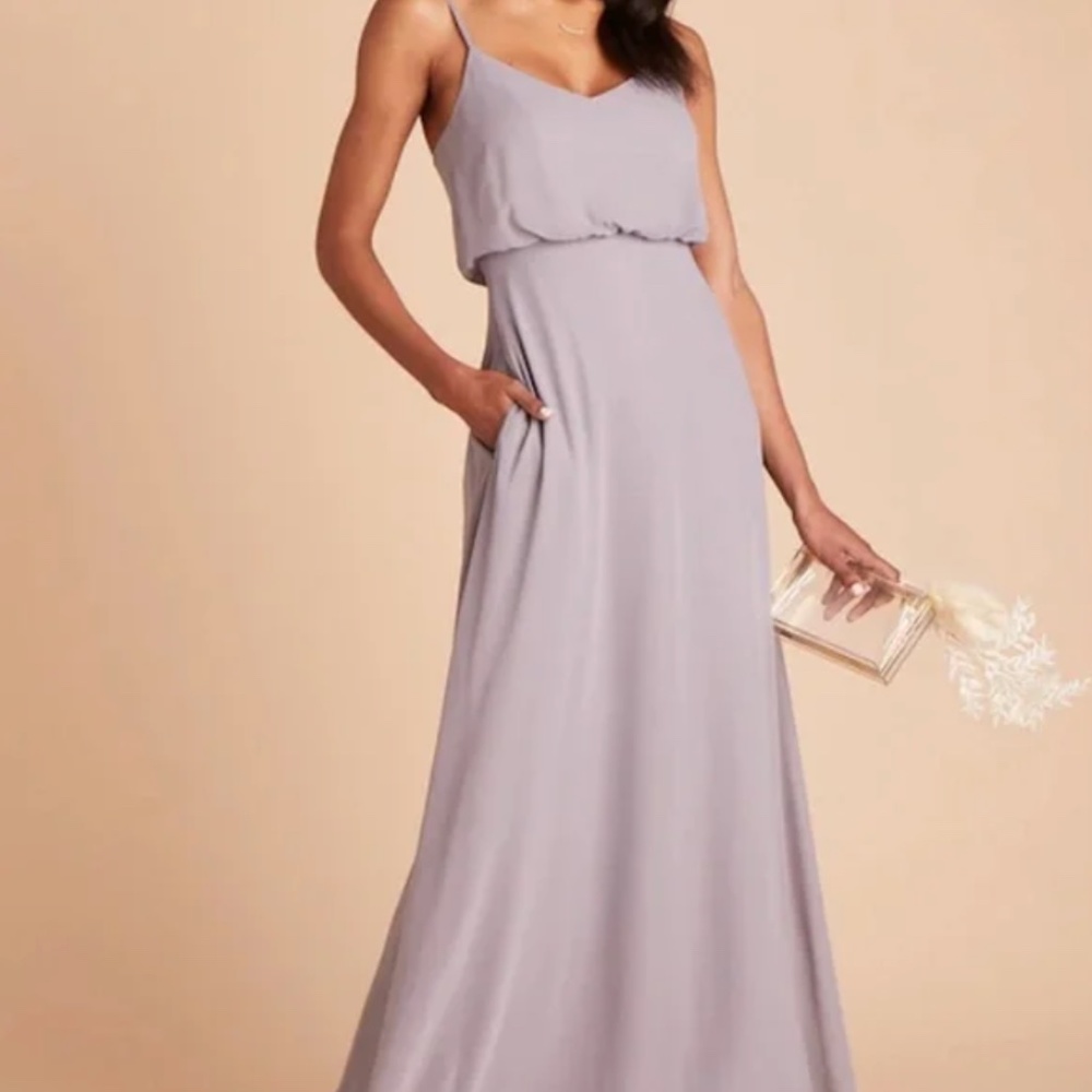 Birdy Grey Gwennie Chiffon Silver Gray Grey Bridesmaid Bridesmaids Dress